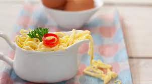 Cara membuat nasi kuning telur petai: 4 Tips Membuat Telur Dadar Iris Tipis Rawis Yang Cantik Lifestyle Fimela Com