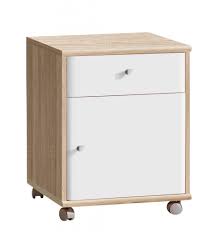 Die moderne rahmenoptik verleiht ihren wohnraum ein modernes ambiente. Rollcontainer Burokommode Eike Optik Sonoma Eiche Weiss Von Forte