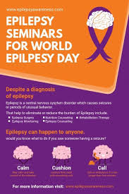 Purple Epilepsy Precautions Flyer Epilepsy Awareness Month Health Rehabilitation Therapy