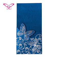 Shop the latest royal blue wedding invitations deals on aliexpress. Royal Blue Butterfly Handmade Wedding Invitation Card Buy Handmade Wedding Invitation Card Tamil Invitation Cards Handmade 50th Wedding Anniversary Card Product On Alibaba Com