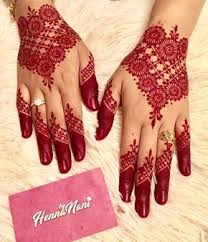 77 Likes 6 Comments Red Henna Two Tone Henna Hennabynani On Instagram Saturday 23 12 Bride Package Intermediate Paling Desain Henna Henna Pengantin