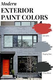 This stucco exterior has a brick red color with black trim as the combination. Modern Exterior Paint Colors Modern Exterior Paint Colors House Paint Exterior Modern Exterior