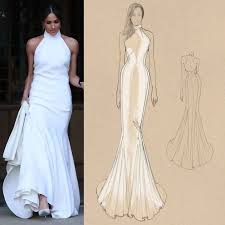 Meghan markle's wedding dress is designed by givenchy artistic director clare waight keller. Meghan Markle S Stella Mccartney Wedding Reception Dress Meghan Markle Dresses Meghan S Fashion