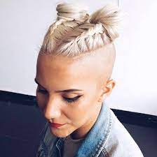 Try Something New With These Alternative Women S Hairstyles That Are Trending Braids For Short Hair Braids With Shaved Sides Braided Hairstyles