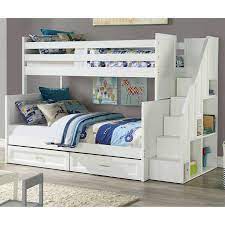 Bunk beds can come in all sorts of different styles. Caramia Kids Taylor Staircase Bunk Arctic White Costco