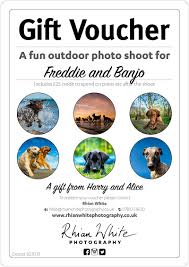 The convenience of free printable gift vouchers uk is yet another desirable aspect. Pet Photo Shoot Dog Photography Gift Vouchers From Rhian White Rhian White Photography