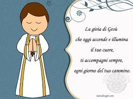 Biglietto Comunione Bambino Frase Biglietti Auguri Fai Da Te Comunione Prima Comunione Comunione