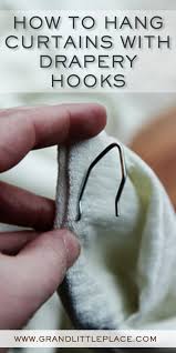 Sold and shipped by elrene home fashions. How To Hang Curtains With Hooks Grand Little Place