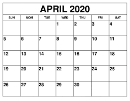 Calendar For April 2020 For Important Meetings And School Assignments In 2020 Free Printable Calendar Templates Printable Calendar Template 2020 Calendar Template