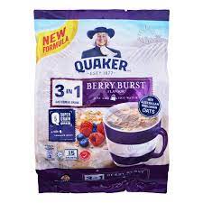 Quaker 3 In 1 Instant Oat Cereal Drink Berry Burst Ntuc Fairprice