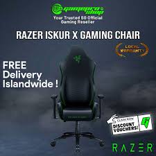The razer iskur x's armrests can be adjusted by height and rotated inwards or outwards, so your arms will always be in a natural, relaxed position when gaming. Free Delivery New Razer Iskur X Ergonomic Gaming Chair Rz38 02840100 R3u1 3y Gamepro Shop