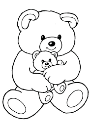 Bears are very fond of water. Coloring Pages Kids Teddy Bear Coloring Page
