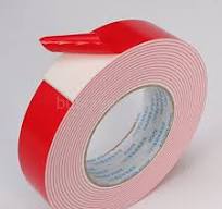 White Double Side Adhesive Foam Sponge Tape Strip Red Film 1-2mm Thickness  | eBay