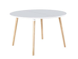 2 ¿qué debemos tener en cuenta al comprar una mesa redonda extensible? Mesa De Comedor Redonda Extensible Con Tapa Color Blanca Y Patas De Madera Color Haya