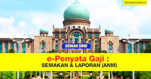 Kemudian anda klik pada e penyata gaji dan juga laporan; E Penyata Gaji Egaji Anm Penyata Laporan