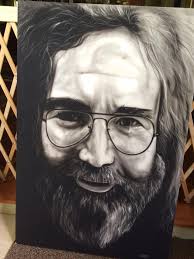 Some of my artwork. Jerry portrait with handprint sun