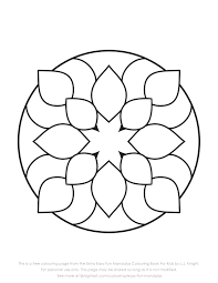 Free Colouring Page From The Extra Easy Fun Mandalas Colouring Book For Kids By L J Knight This Mandala Coloring Pages Mandala Coloring Easy Coloring Pages
