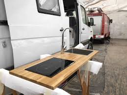 Kitchen countertops are worthy additions towards a differential. Kitchen Countertop In Diy Camper Kitchen Overlandys