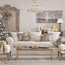 Gold Christmas Living Room Decorating Ideal Home Gold Living Room Christmas Living Rooms Home Decor