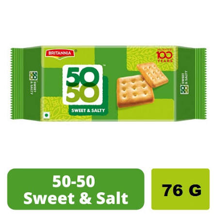 BRITANNIA 50 50 CLASSIC SWEET AND SALTY 69.2G.