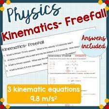 Kinematics Freefall Physics Physics Physics Problems Physics High School
