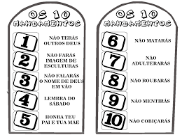 Resultado de imagem para oS DEZ MANDAMENTOS