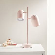 White Iridescent Touch Table Lamp Reviews Crate And Barrel In 2020 Pink Table Lamp Touch Table Lamps Table Lamp