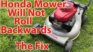 Honda hrr216vka hrr216vla hrr216vya lawn mower set of 2 rear drive wheels new. Honda Mower Will Not Roll Backwards Fix Youtube