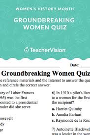 Learn about the half of history missing from many hist. Women S History Trivia Printable Quiz Questions And Answers