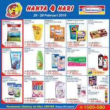 Ya, indomaret sering mengadakan diskon pada. Promo 4 Hari Katalog Indomaret 26 29 Februari 2016 Katalog Promo Supermarket