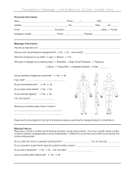 Massage Therapy Intake Form Appearance 1 Page Massage Intake Form Massage Intake Forms Massage Therapy Massage