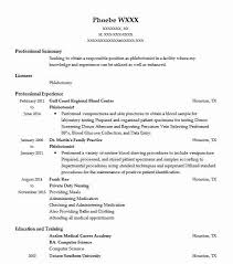 Phlebotomist Resume Example Nursing Resumes Livecareer