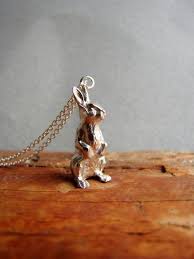 Bunny Charm Necklace Hare Necklace Easter Gift Bunny Pendant Rabbit Jewelry Bunny Jewelry Bunny Necklace