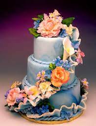 Piece A Cake Bakery Cake Colorful Wedding Cakes Floral Cake