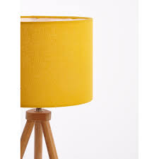 Shop for wooden shelf floor lamp online at target. Yellow Wooden Tripod Floor Lamp Home George At Asda