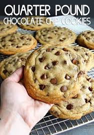 Quarter Pound Chocolate Chip Cookies Chocolate Chip Cookies Cookies Recipes Chocolate Chip Cookie Recipe Printable