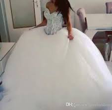 New Arrival 2016 Classic Fashion Ball Gown Wedding Dress With Rhinestone Bodice Bridal Go Ball Gown Wedding Dress Ball Gowns Wedding Lace Wedding Dress Vintage