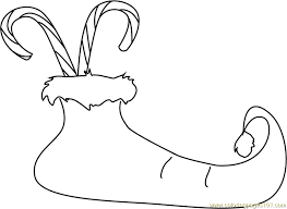 The shoes are purple coloring page. Candy Socks Coloring Page For Kids Free Christmas Candies Printable Coloring Pages Online For Kids Coloringpages101 Com Coloring Pages For Kids