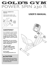 Shop for golds gym exercise bike online at target. Gold S Gym Ggex61707 0 User Manual Pdf Download Manualslib