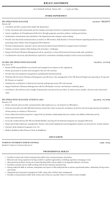 Hr Operations Manager Resume Sample Mintresume