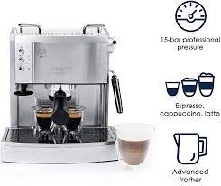 Enjoy authentic espresso in your home with the de'longhi dedica deluxe manual espresso machine, cappuccino maker. Buy De Longhi 15 Bar Pump Espresso Maker Ec702 Metal Delonghi Double Walled Thermo Espresso Glasses Set Of 2 Regular Clear Online In Vietnam B01n073sck
