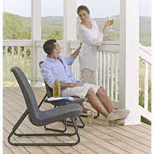 Patio furniture sets 3 pieces outdoor bistro set rattan wicker conversation sets with beige add comfort and style to just about any area with this lovely rio patio furniture set by keter plastic. Keter Rio Outdoor Sofa Lounge Set The Home Shoppe