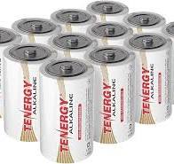 Tenergy 1.5VD Alkaline LR20 Battery, High Performance D Non-Rechargeable  Batteries for Clocks, Remotes, Toys & Electronic Devices, Replacement D  Cell ...