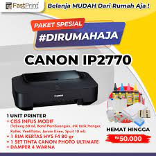 Pilih printer canon ip 2770 4. Promo Printer Canon Ip2770 Plus Tinta Photo Ultimate Hvs F4 1 Rim Shopee Indonesia