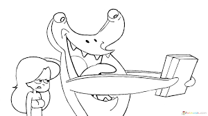 Zig & sharko app officielle une course délirante dans un univers rétro ! Coloriage Zig Et Sharko Hyene Requin Sirene Marina Gratuit