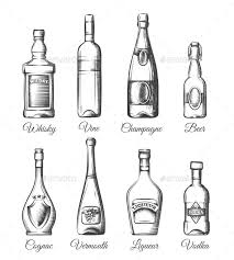 Alcohol Bottles In Hand Drawn Style Bottle Drawing Alcohol Bottles Bottle Tattoo In other words, there are bottles that you want to keep rather than throw in the garbage. pinterest