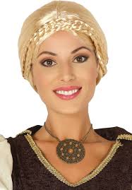 Peluca Ana De Frozen Niña Peluca Con Trenzas Y Pañuelo FIESTAS GUIRCA