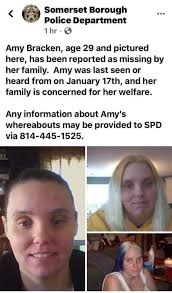 Missing Person: Amy Lee Bracken from Pennsylvania