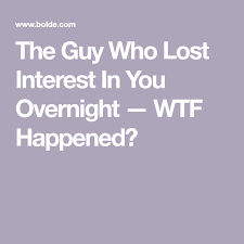 The Guy Who Lost Interest In You Overnight Wtf Happened Interesting Things Ghost Quote Stop Texting Me