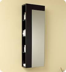 Wall mirror bathroom vanity mirror furniture espresso narrow: Fresca Fst1024es Espresso Bathroom Linen Side Cabinet With Large Mirror Door